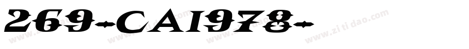 269-CAI978字体转换
