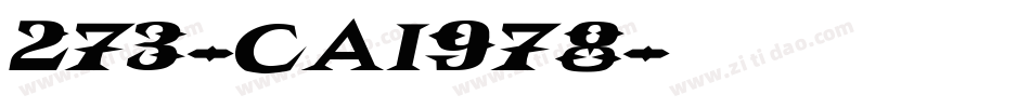 273-CAI978字体转换