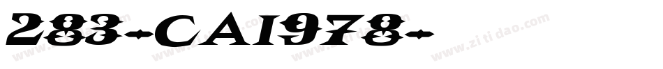 283-CAI978字体转换