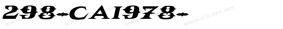 298-CAI978字体转换