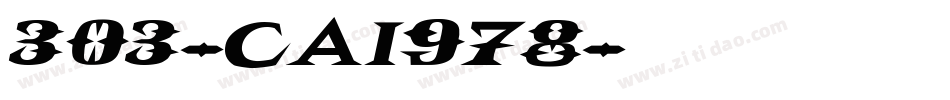 303-CAI978字体转换
