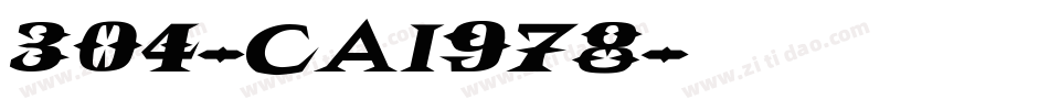 304-CAI978字体转换
