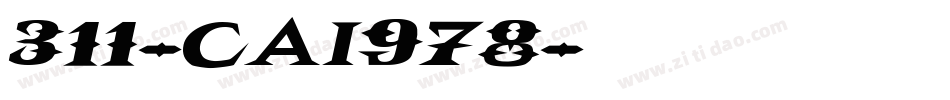 311-CAI978字体转换