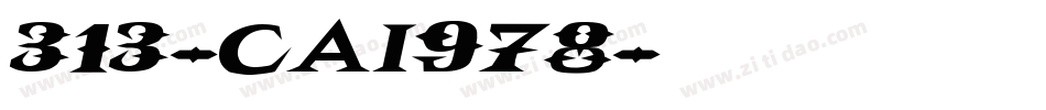 313-CAI978字体转换