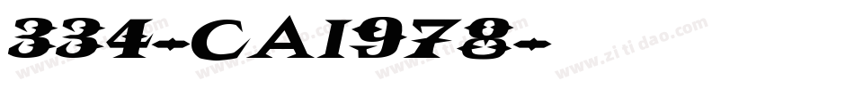 334-CAI978字体转换