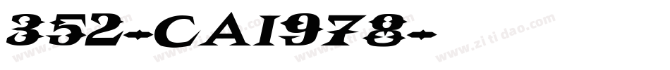 352-CAI978字体转换