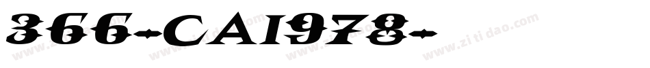 366-CAI978字体转换