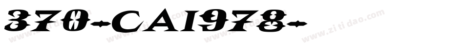 370-CAI978字体转换