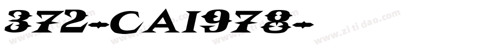 372-CAI978字体转换