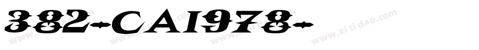 382-CAI978字体转换