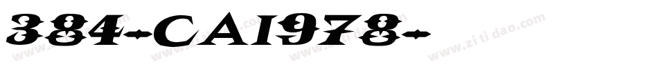 384-CAI978字体转换