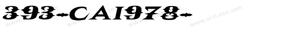 393-CAI978字体转换