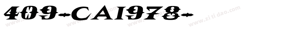 409-CAI978字体转换