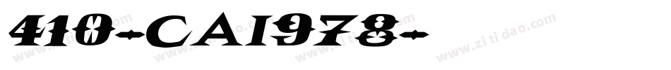 410-CAI978字体转换