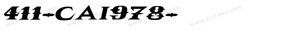 411-CAI978字体转换