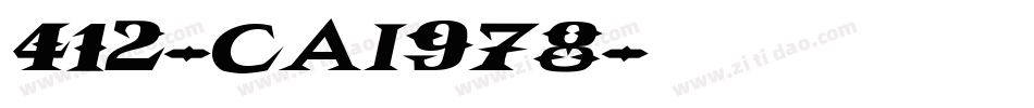 412-CAI978字体转换