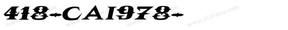 418-CAI978字体转换