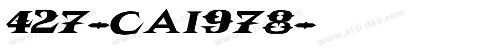 427-CAI978字体转换