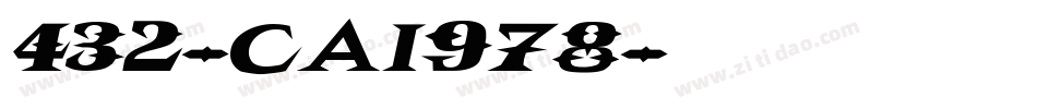 432-CAI978字体转换