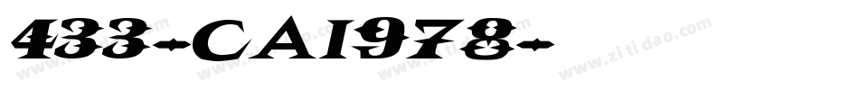 433-CAI978字体转换
