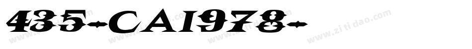435-CAI978字体转换