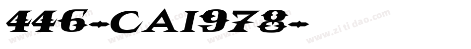 446-CAI978字体转换