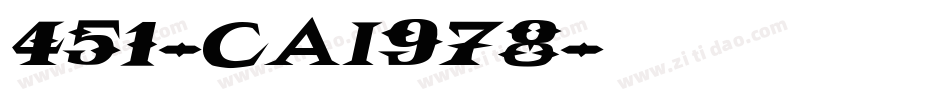 451-CAI978字体转换