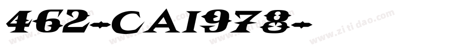 462-CAI978字体转换