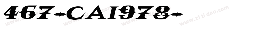 467-CAI978字体转换