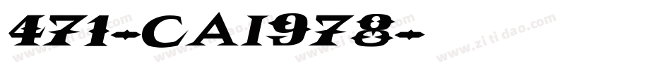 471-CAI978字体转换