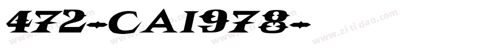 472-CAI978字体转换