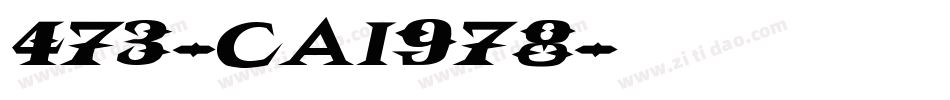 473-CAI978字体转换