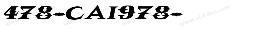 478-CAI978字体转换