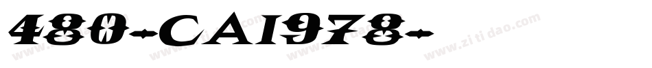 480-CAI978字体转换