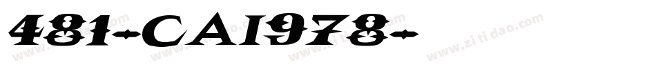 481-CAI978字体转换