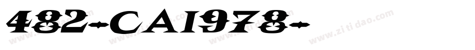 482-CAI978字体转换