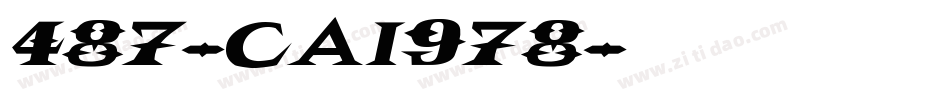 487-CAI978字体转换