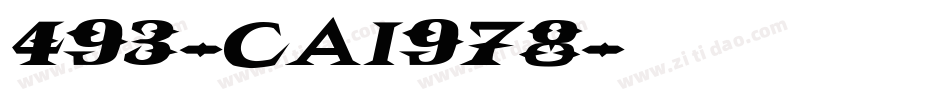 493-CAI978字体转换