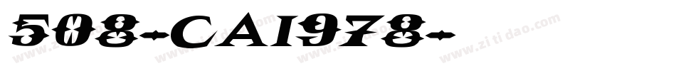 508-CAI978字体转换
