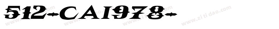 512-CAI978字体转换