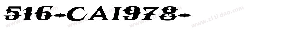 516-CAI978字体转换