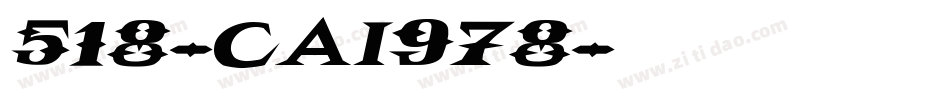 518-CAI978字体转换