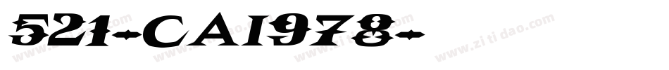521-CAI978字体转换