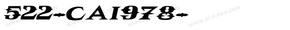 522-CAI978字体转换