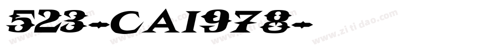 523-CAI978字体转换
