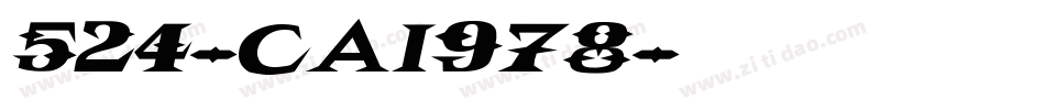 524-CAI978字体转换