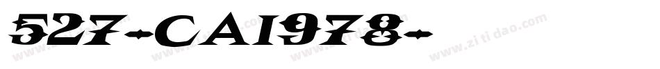 527-CAI978字体转换