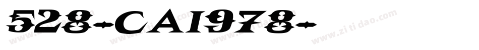 528-CAI978字体转换