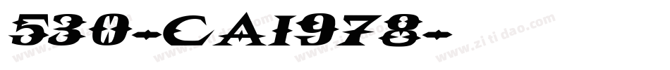 530-cai978字体转换