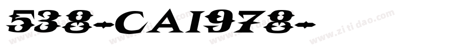 538-CAI978字体转换